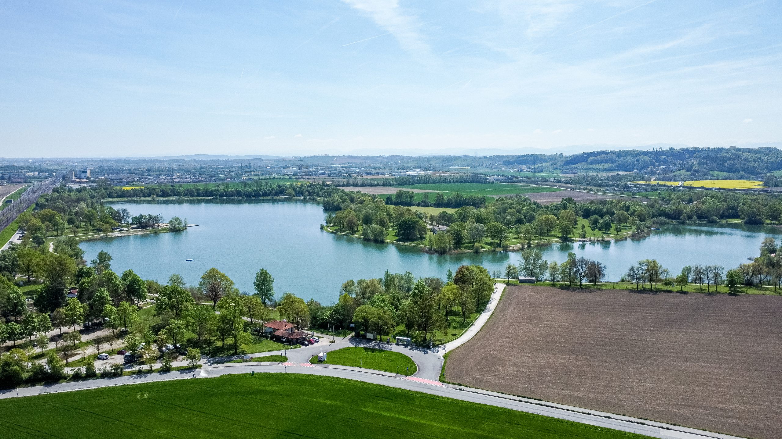 Pichlinger See Luftaufnahme